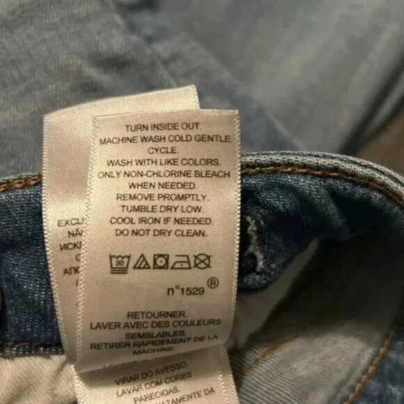 Kids Polo blue distressed jeans Size L (12/14) - Picture 6 of 11